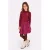 B.Nosy midi jurk met print – donkerrood