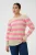 KAFFE CURVE Trui ‘KCniela’  beige / lichtroze