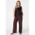 MS Mode top met pailletten donkerbruin