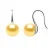 Oorbellen Hooks zoetwaterparels 9-10 mm Buttons Golden 925