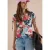 Cecil Dames Shirt met rimpels en print in Wit