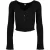 Urban Classics Dames ribbed cropped vest