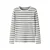 NAME IT MINI gestreepte longsleeve gebreid grijs/wit