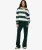 Athletic Essentials Flare Joggingbroek met Strepen Groen