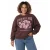 Colourful Rebel Curve Plus Size sweater met print – donkerbruin