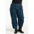Gozzip denim high waist barrel broek – donkerblauw
