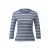 T-shirt slim fit met 3/4 mouwen en ronde hals slim gesneden dusty indigo streep vrouw s.Oliver