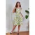 June Lemon and Stripes katoenen swing jurk in wit