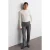 Low-waisted rechte crepe broek