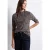 Mesh-Shirt met lange mouwen en col