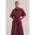 We Fashion Dress Mid Length Vintage Red