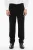Viscose Chino Broek met Zijbandjes met Strass in Zwart