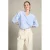 LOLALIZA gestreepte blouse – lichtblauw