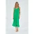 V-hals Split Midi-jurk