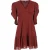 MICHAEL Michael Kors Bedrukte mini-jurk met watervalmouwen in rood polyester