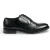 Heren Zwarte Cap-Toe Oxford Veterschoenen van Patent Glanzend Leder – N103212