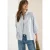 Cecil Dames Blouse in seersucker kwaliteit in Blauw
