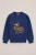 WE Fashion – Jongens sweater met print en embroideries – Regular fit – Kobaltblauw – Katoen –