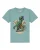 watabout.kids Shirt ‘T-Rex Fahrrad’  beige / turquoise / groen / zwart
