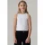 NAME IT KIDS top NKFNAKAL SL CROP TOP NOOS wit