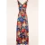 Topvintage exclusive ~ Grecian Floral maxi jurk in zwart en multi