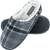 Dunlop – Heren Warm Pluche Fleece Gevoerde Instap Slippers met Geruit Patroon