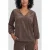 Geisha velours top – donkerbruin