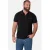 Jan Vanderstorm oversized polo Plus Size – zwart