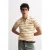 Gestreepte Polo Kraag Knop T-Shirt