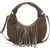 Núnoo Mini Gabi Suede Fringe Dark Olive W. Gold