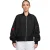 Nike Bomberjack voor dames met embleem en meshvoering (Zwart/Paars)