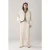 Summum Woman Cropped Wide Sweat Cardigan Ivory
