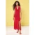 Dames maxi-jurk met rechte pasvorm, casual/dagelijks, slank model