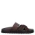 Manfield – Heren – Bruine leren slippers –