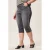 Miss Etam Plus skinny high waist broek grey denim