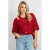 FLURESK gebreid vest rood