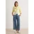 TRENDYOLMİLLA Dames Blauw Effen Culotte Hoge taille Jeans