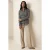 Gestreepte Lange Mouw Knopsluiting Blouse
