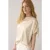 Summum Woman Top Coated Viscose Linen Ivory