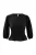 Trendyol Curve Dames Zwart Effen Kort Oversized Grote maten Blouses