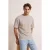 TRENDYOL MAN Heren Beige Effen Kort Oversized T-shirts