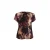 Korte Mouw Print Top in Cupro Conquista Fashion