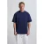 Vänner relaxed T-shirt donkerblauw