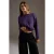 TRENDYOLMİLLA Dames Paars Effen Lang, Oversized Sweatshirts