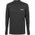Boss Heren Performance-shirt met kwartritssluiting en lange mouwen (Zwart)