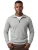 Boss Orange normale fit trui half zip groen