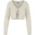 Urban Classics Dames cropped feather front tie vest