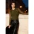 TRENDYOLMİLLA Dames Kaki Effen Lang Getailleerd Blouses