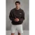 Oversized sweater met logo en ronde hals