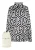Dreimaster Hemdbluse + Shopping Bag – SET Dames zwart en wit